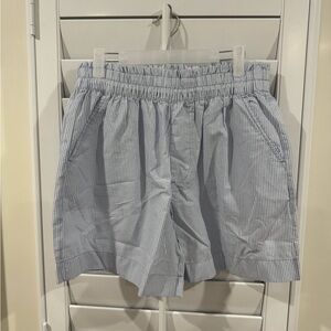 Aerie Good Day Cover Up Short - Blue Striped, Size Medium - NEW WITH TAGS